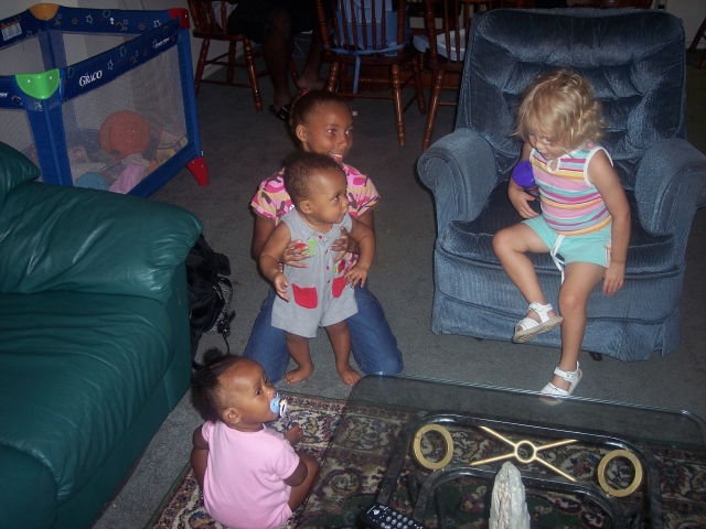 Grandchildren from left to right. Kamara,Cameron,Jasmin and Oliva 